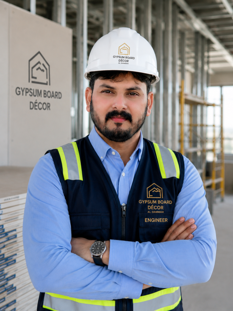   ZEESHAN ALI – مهندس جبس بورد ماهر وذو خبرة في تصميم وتركيب وصيانة الجدران والأسقف الجبسية. متخصص في تصاميم الأسقف الحديثة، وأنظمة الجدران المقاومة للحريق والعازلة للصوت، بالإضافة إلى التطبيقات المقاومة للرطوبة في المشاريع السكنية والتجارية. المهارات الرئيسية: تركيب الجدران والأسقف الجبسية أنظمة مقاومة الحريق والعزل الصوتي اختيار المواد وتقدير التكاليف الإشراف الميداني وضبط الجودة التنسيق مع المهندسين والمعماريين والمقاولين الصفات الشخصية: شخص موثوق، دقيق في العمل، يركز على السلامة، ومتفانٍ في تقديم مشاريع عالية الجودة.